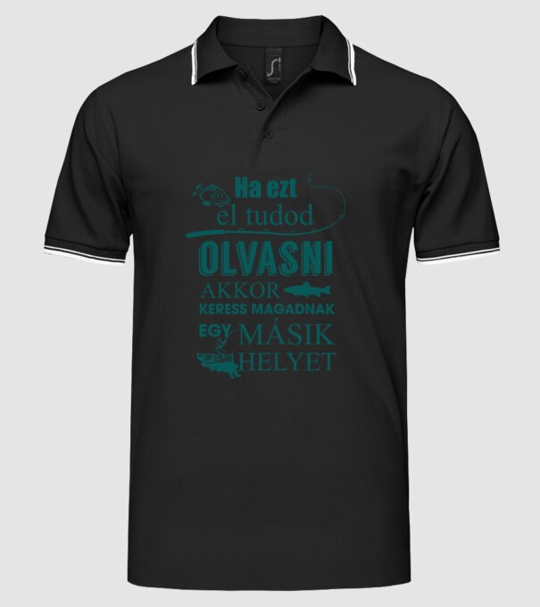  minta fekete pólón