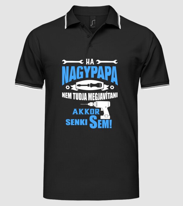  minta fekete pólón