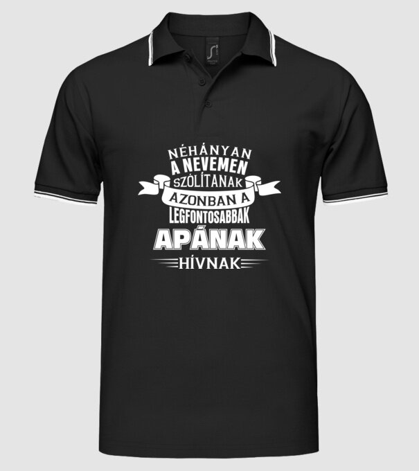  minta fekete pólón
