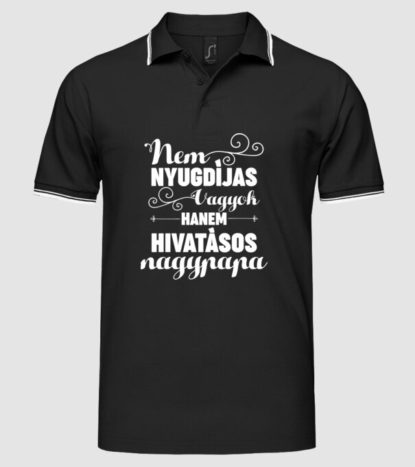  minta fekete pólón