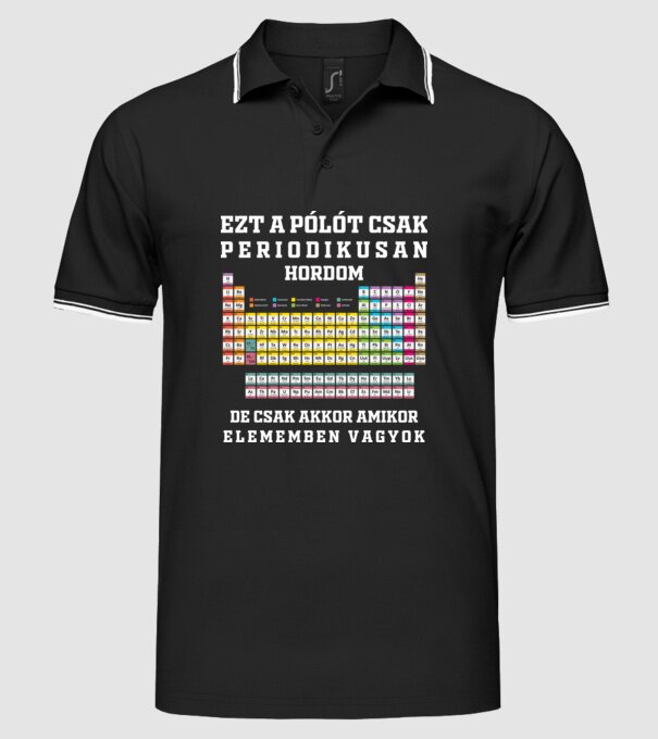  minta fekete pólón