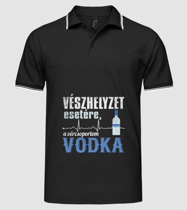  minta fekete pólón
