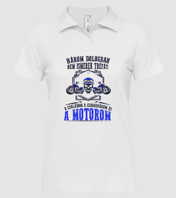  minta fehér pólón