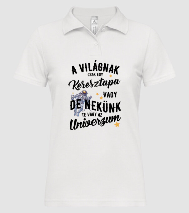  minta fehér pólón