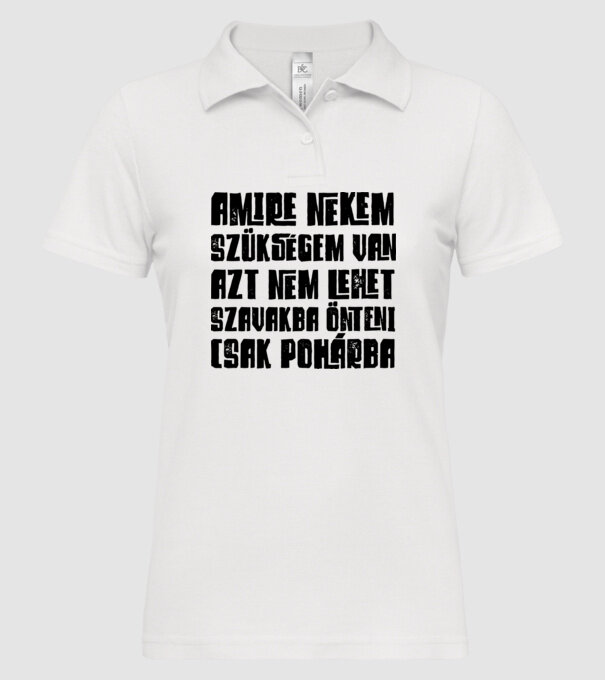  minta fehér pólón