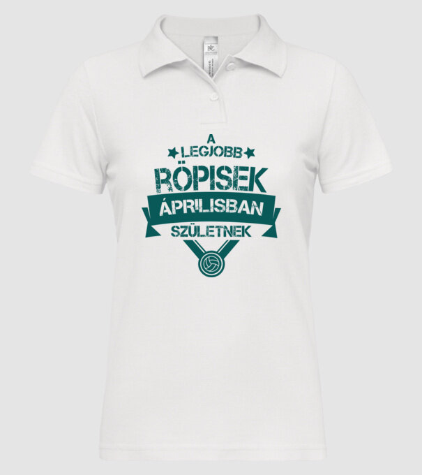  minta fehér pólón