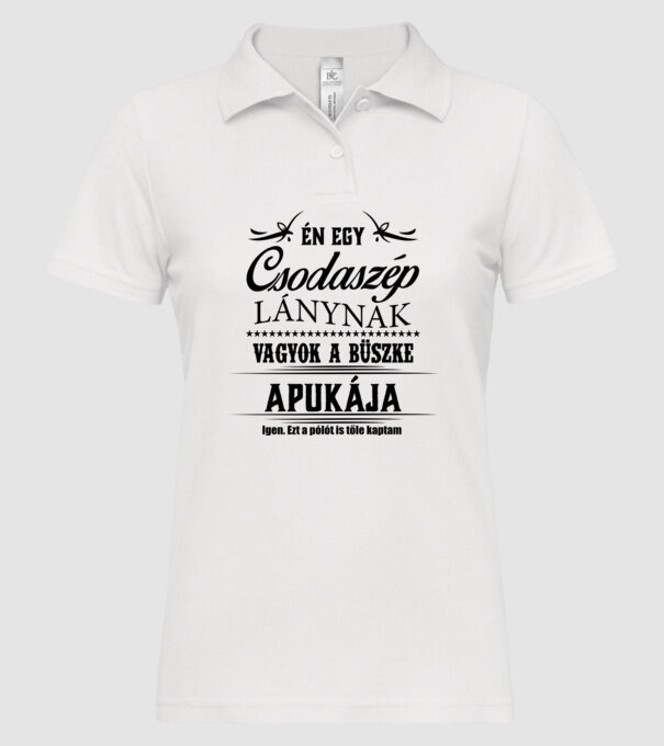  minta fehér pólón