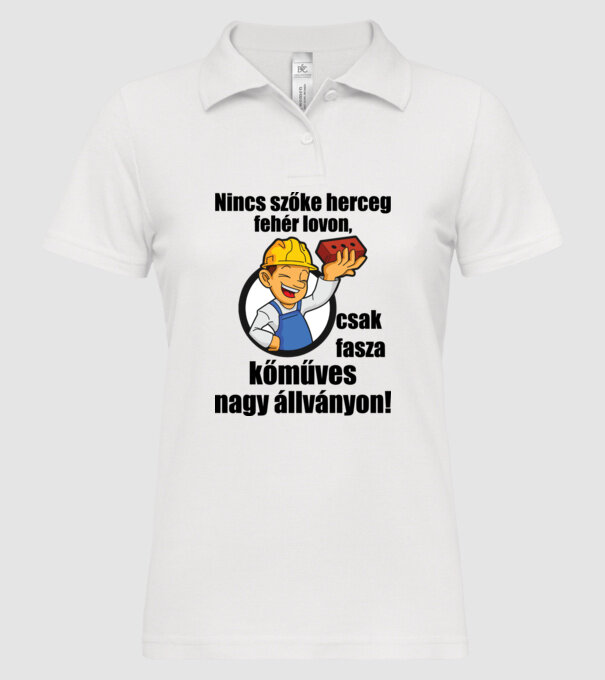  minta fehér pólón