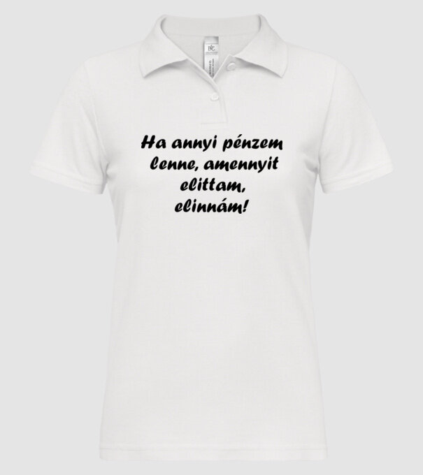  minta fehér pólón