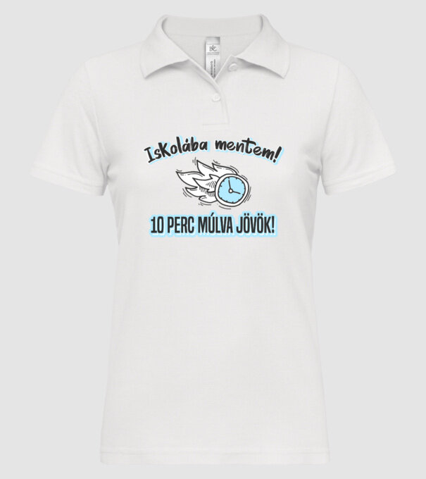  minta fehér pólón