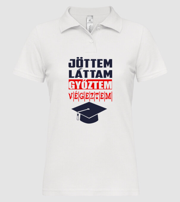  minta fehér pólón