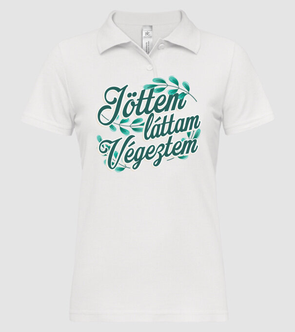  minta fehér pólón