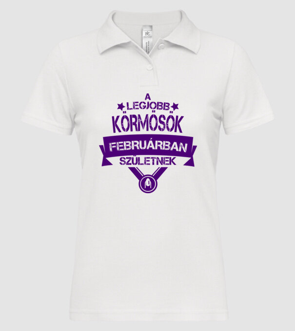  minta fehér pólón