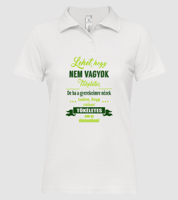  minta fehér pólón