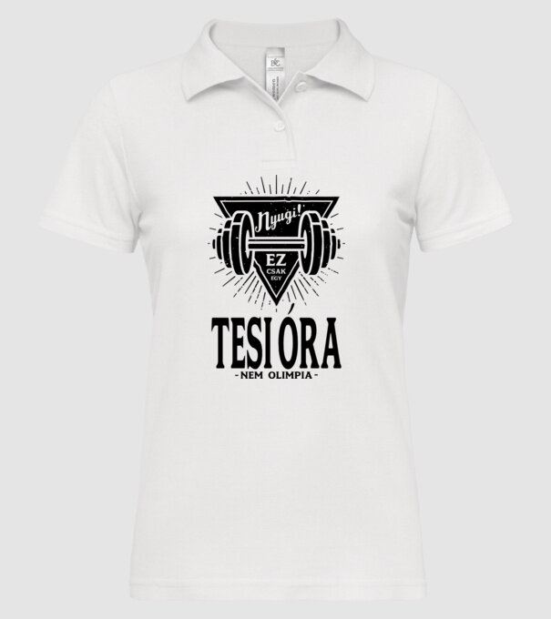  minta fehér pólón
