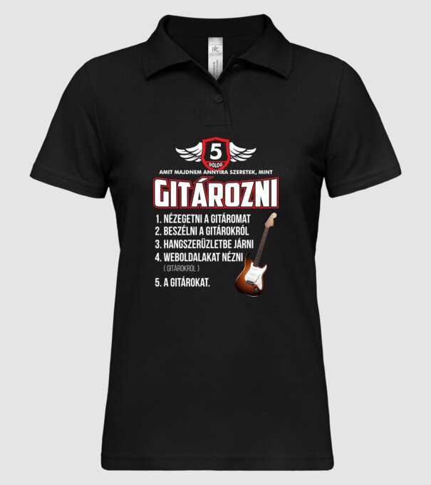  minta fekete pólón
