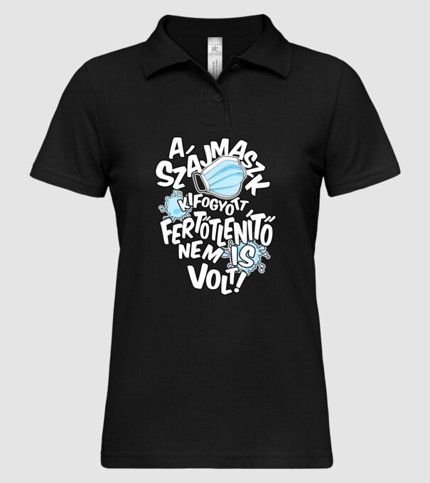  minta fekete pólón