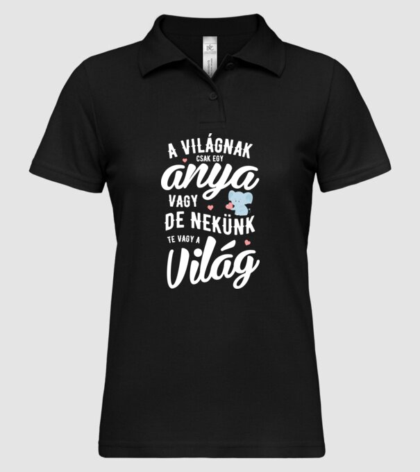  minta fekete pólón