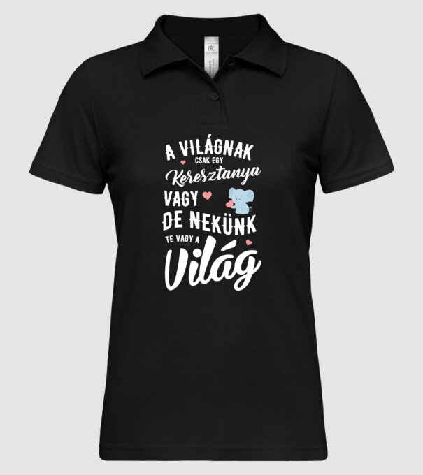  minta fekete pólón