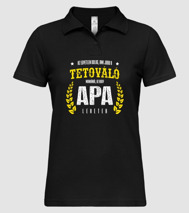  minta fekete pólón
