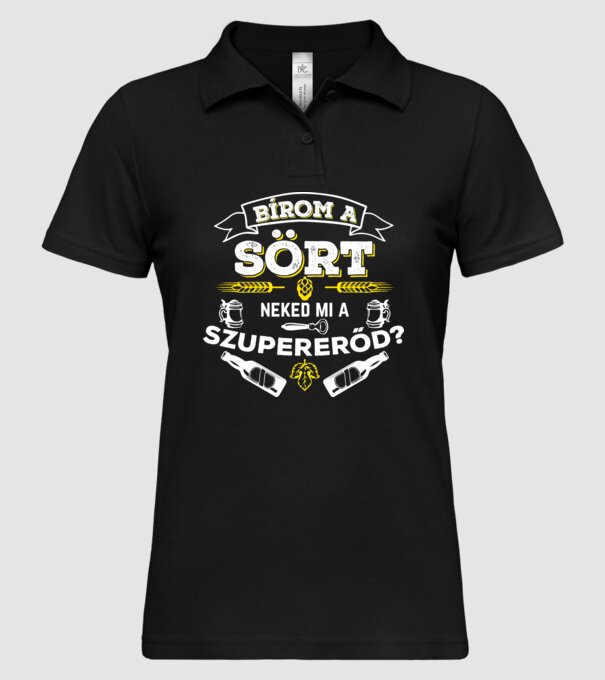  minta fekete pólón