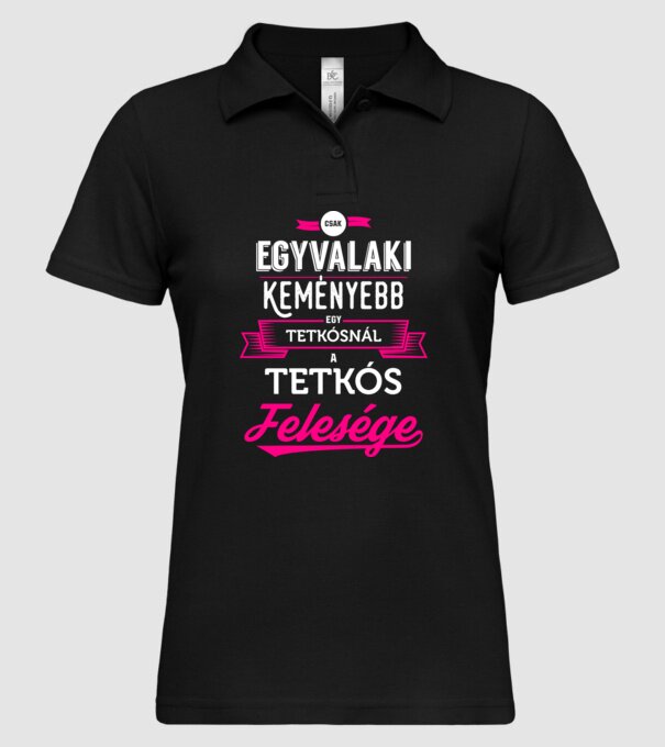  minta fekete pólón