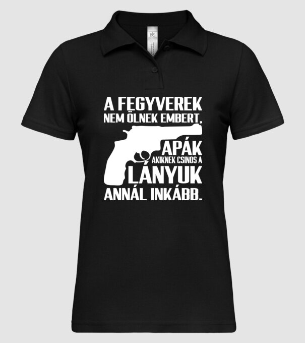  minta fekete pólón