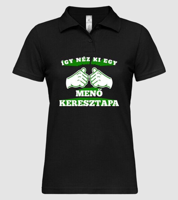  minta fekete pólón