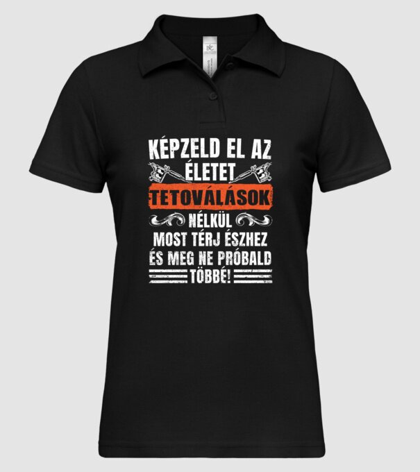  minta fekete pólón