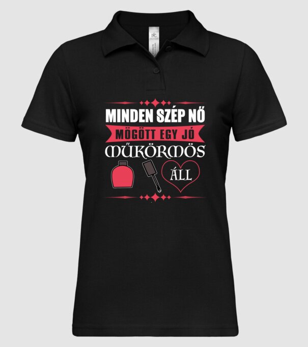  minta fekete pólón