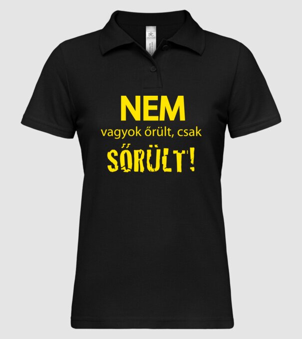  minta fekete pólón