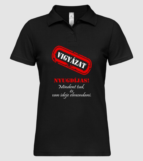  minta fekete pólón