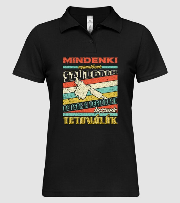  minta fekete pólón