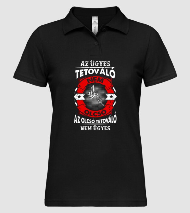  minta fekete pólón