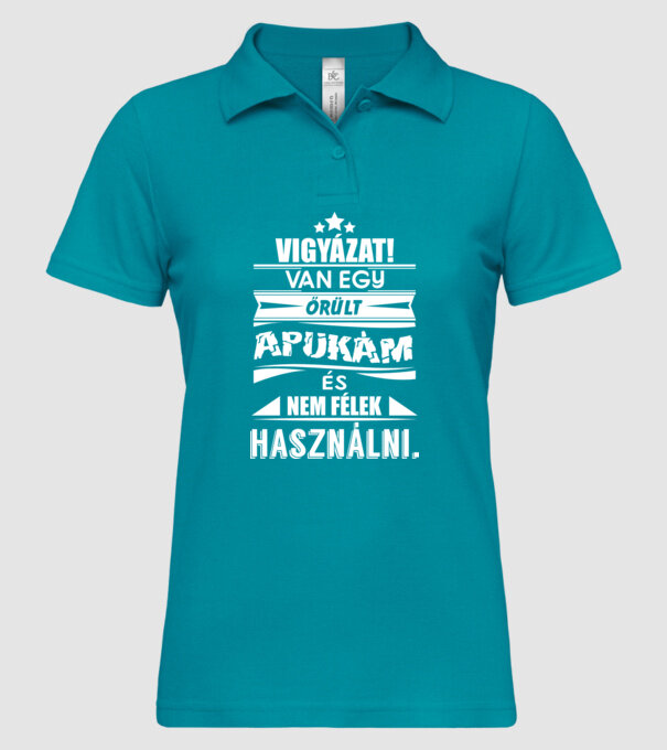  minta türkiz pólón