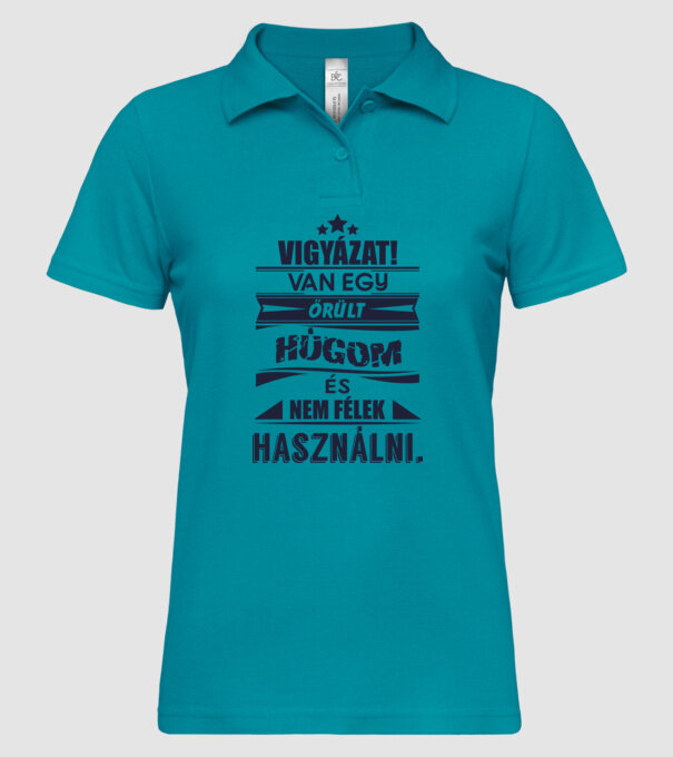  minta türkiz pólón