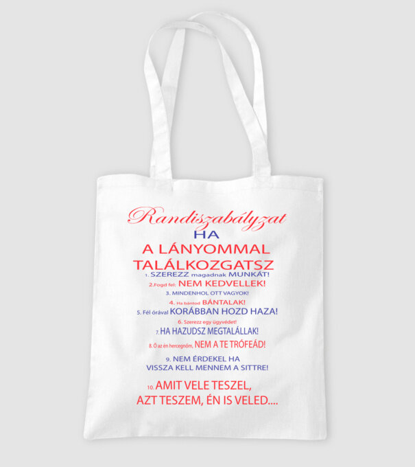  minta fehér pólón