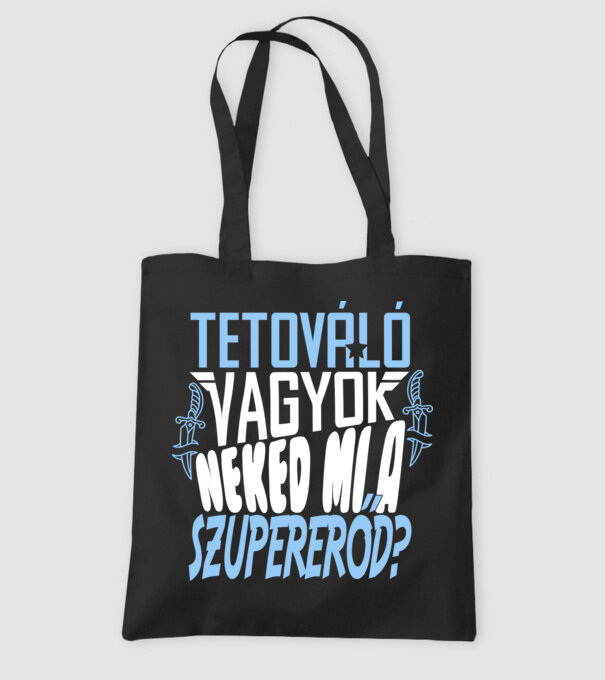  minta fekete pólón