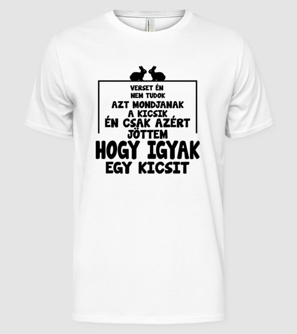  minta fehér pólón