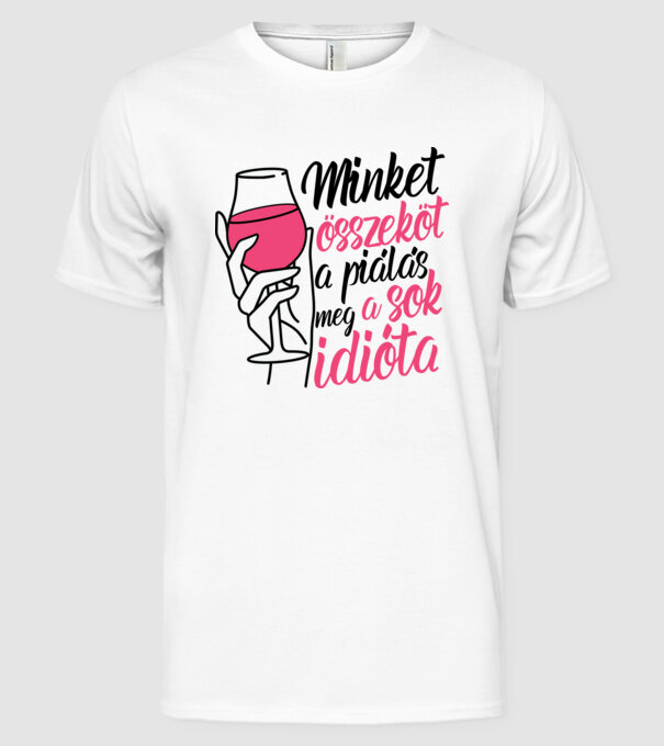  minta fehér pólón