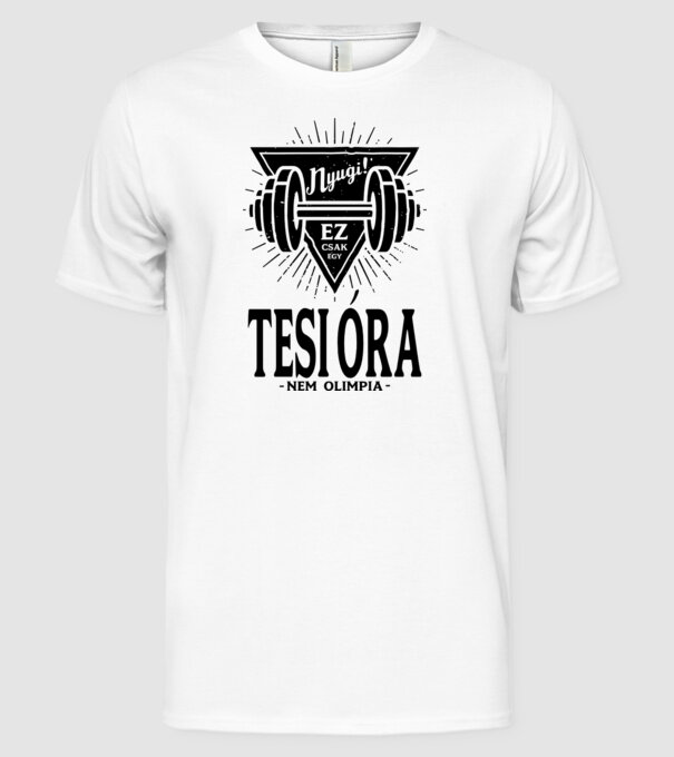  minta fehér pólón