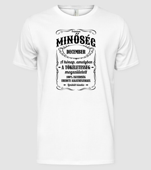  minta fehér pólón