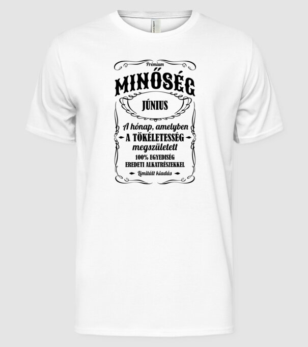  minta fehér pólón
