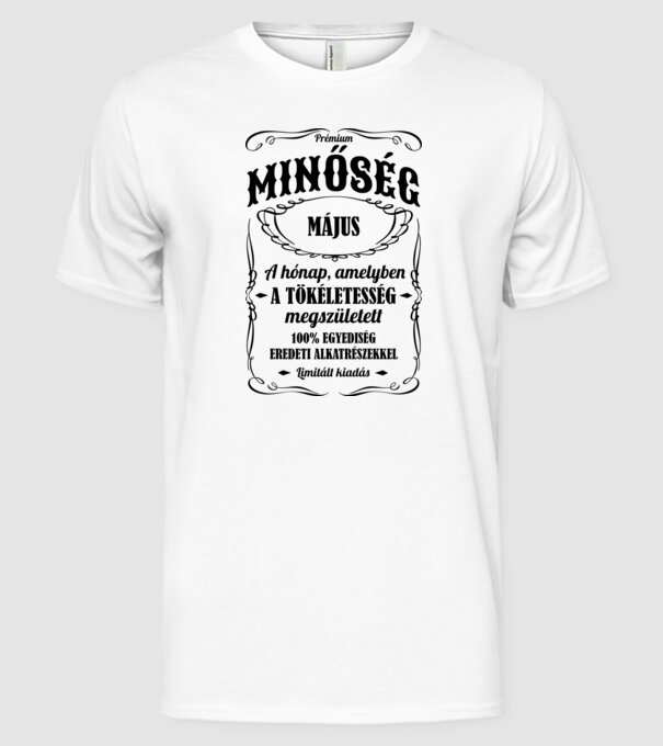  minta fehér pólón