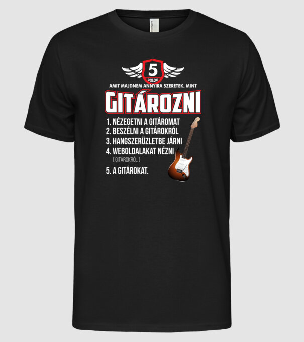  minta fekete pólón