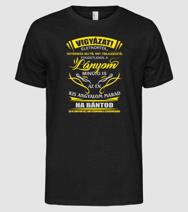  minta fekete pólón