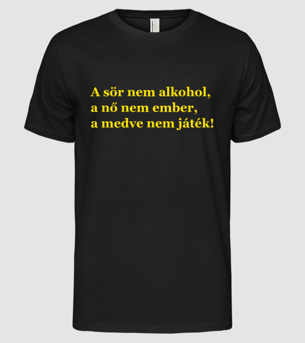  minta fekete pólón