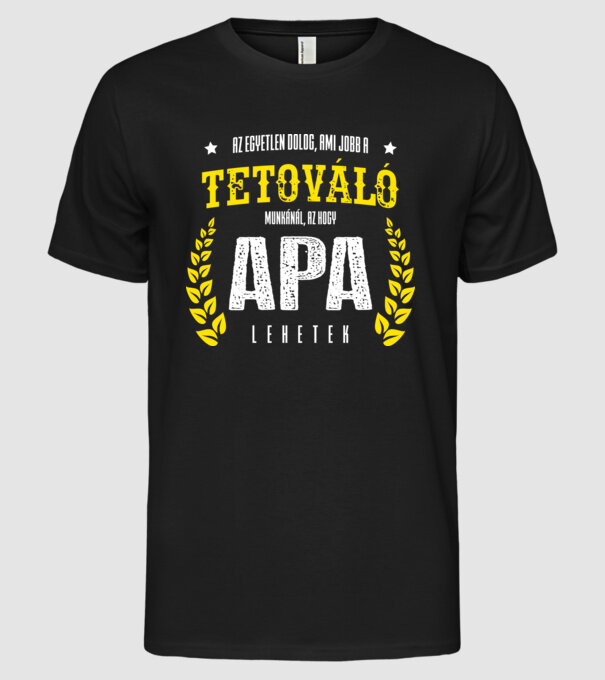 minta fekete pólón