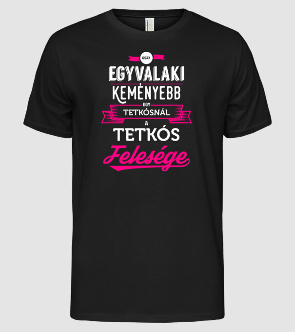  minta fekete pólón