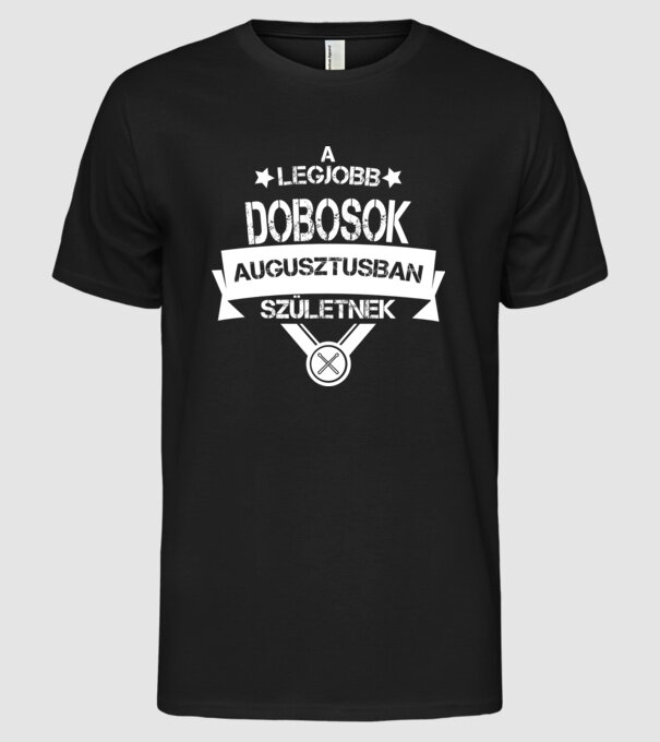  minta fekete pólón